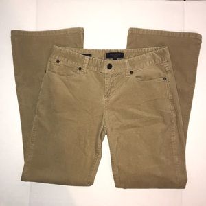 Talbots petite corduroy tan boot cut pants